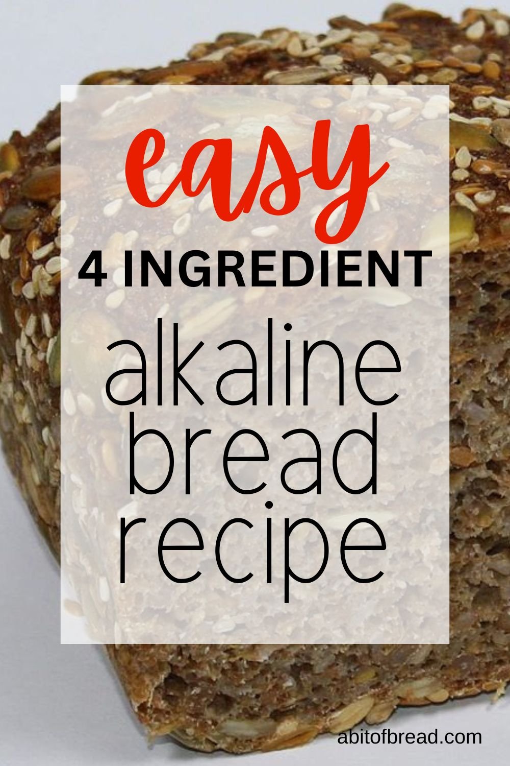 Easy Vegan Alkaline Spelt Bread Recipe (with Just 4 Ingredients