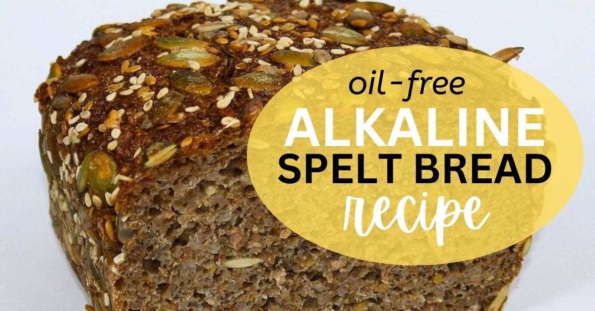 Easy Vegan Alkaline Spelt Bread Recipe (with Just 4 Ingredients